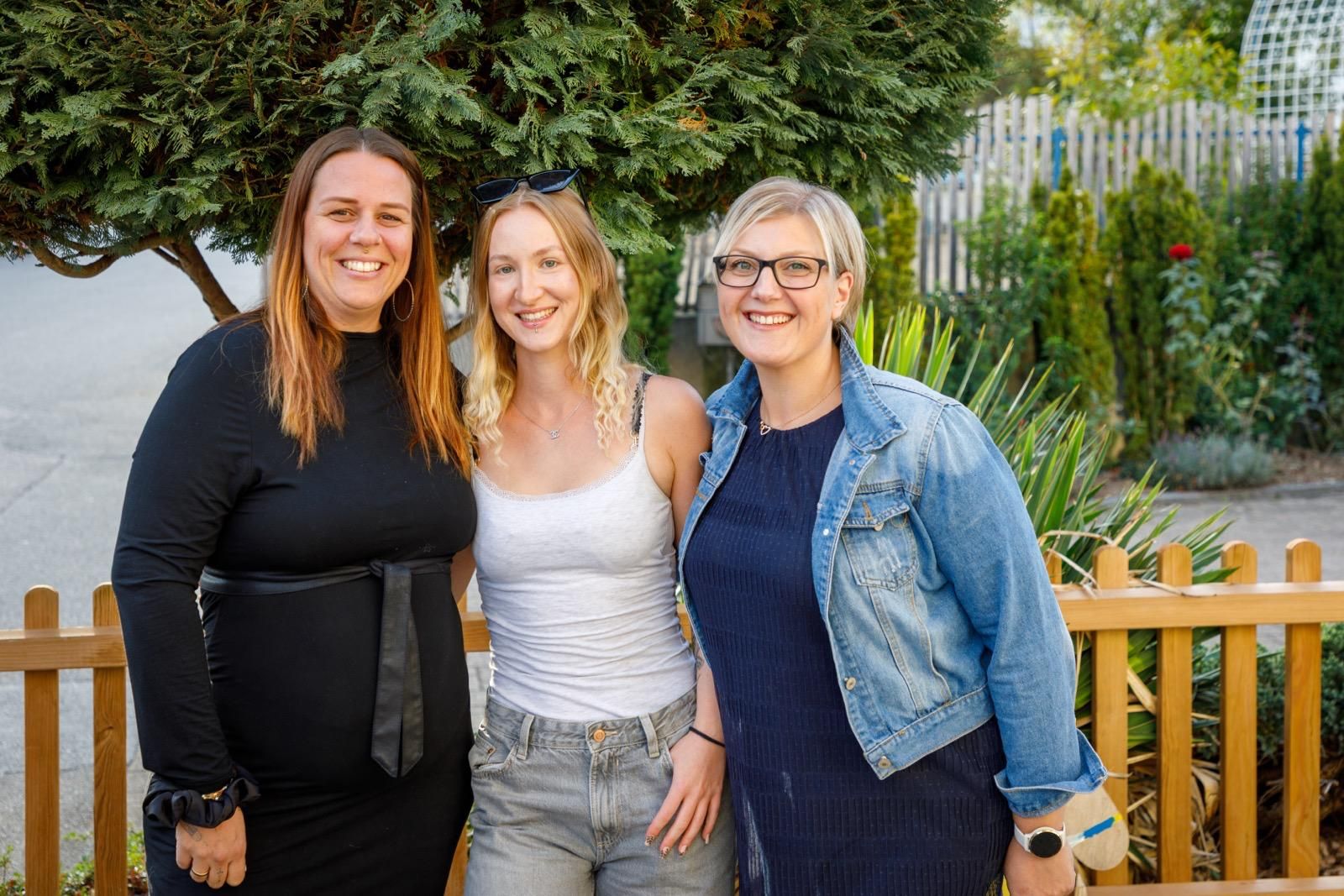 Verena Schneider, Leonie Kipfer und Nicole Bürgin, die Geschäftsleitung der Kita Wisebärg